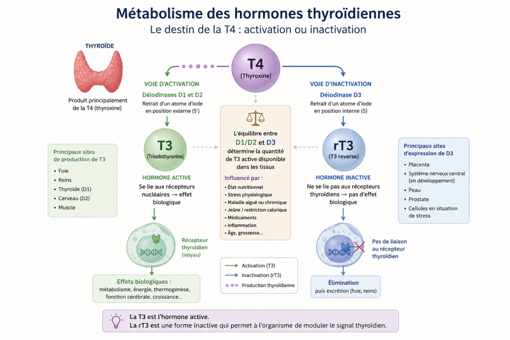Métabolisme thyroïdien de la T3 reverse